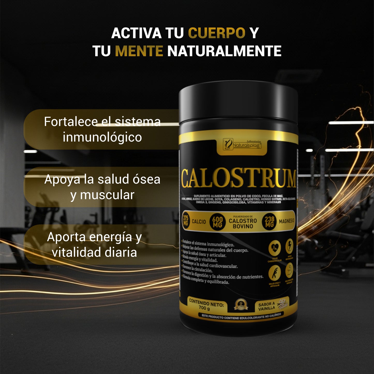 CALOSTRUM 600GR PARA EL AUMENTO DE DEFENSAS