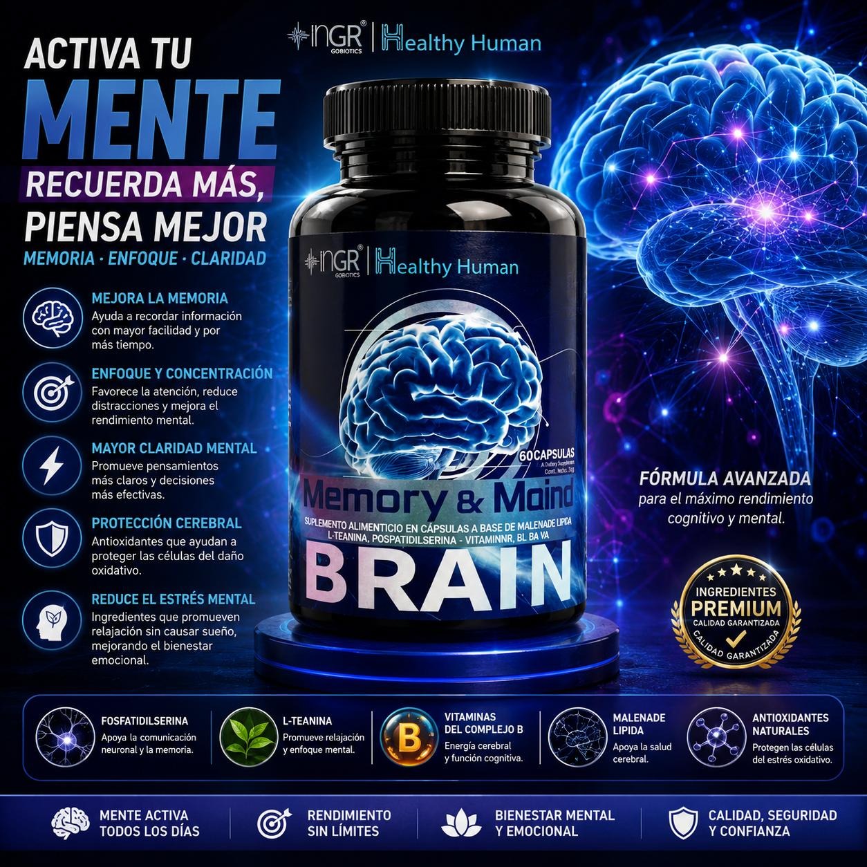 Combo Resveratrol + NeuraZenx + Brain