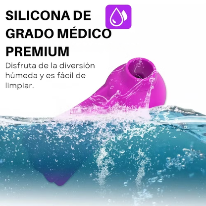Vibrador recargable de succión