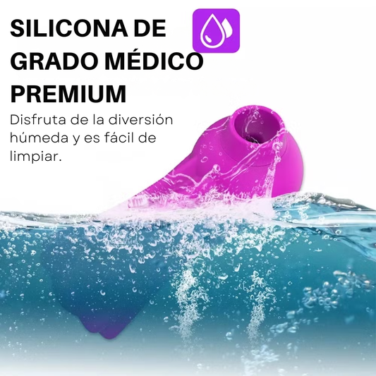 Vibrador recargable de succión