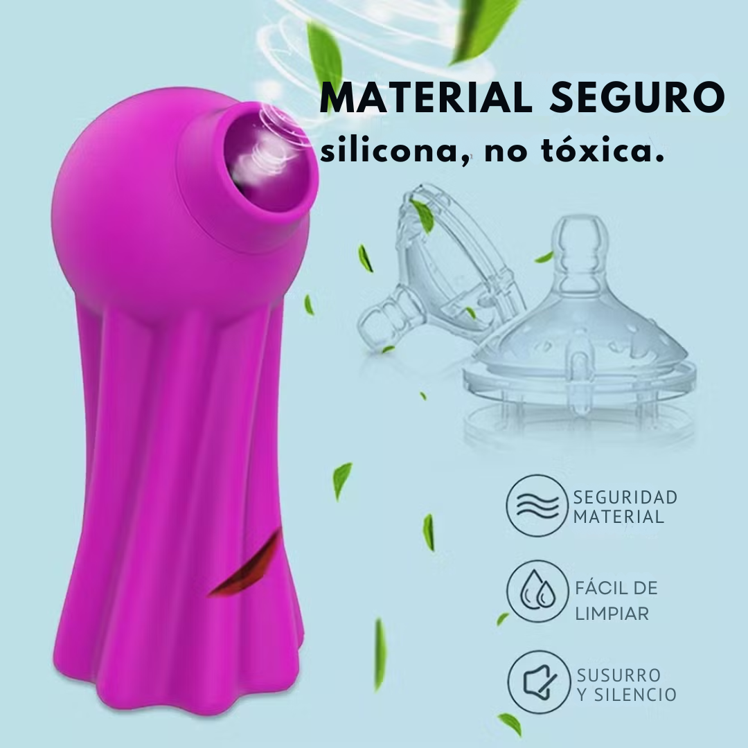 Vibrador recargable de succión