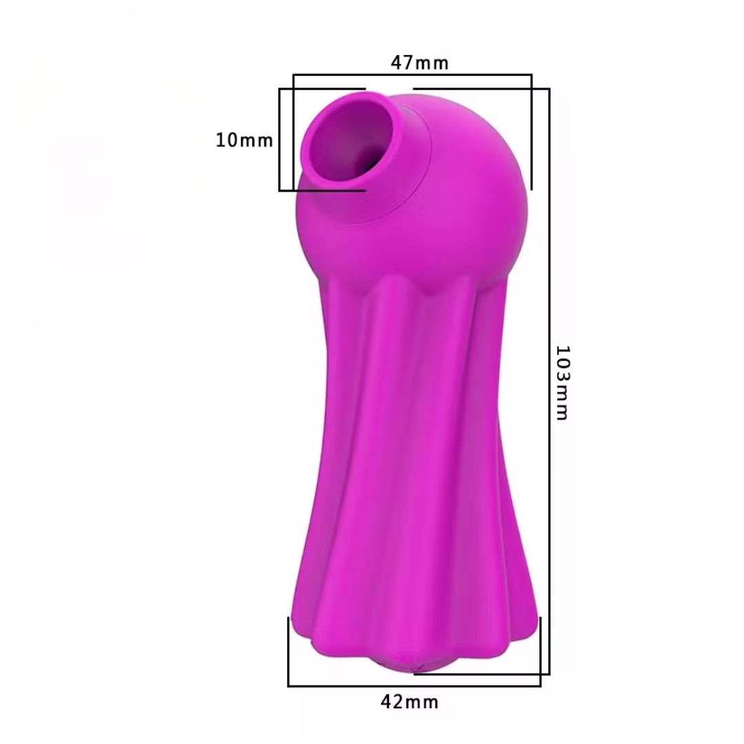 Vibrador recargable de succión